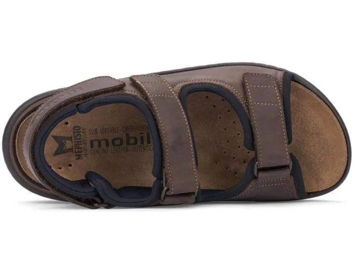 Mephisto Mobils Men's Valden Sandals- Dark Brown