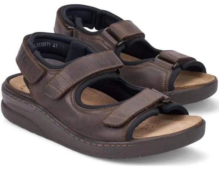 Mephisto Mobils Men's Valden Sandals- Dark Brown