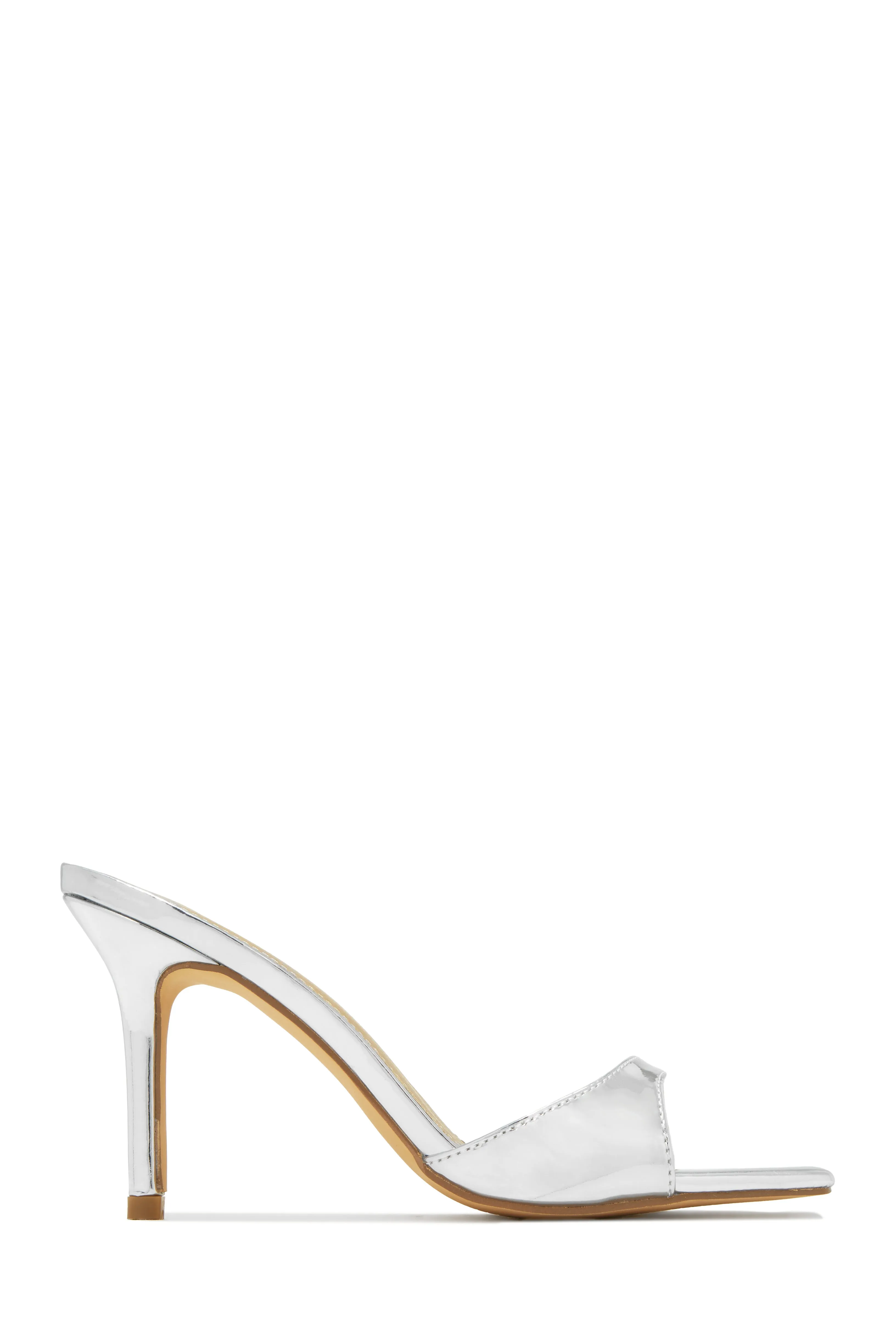 Nellie Mid Heel Mules - Black