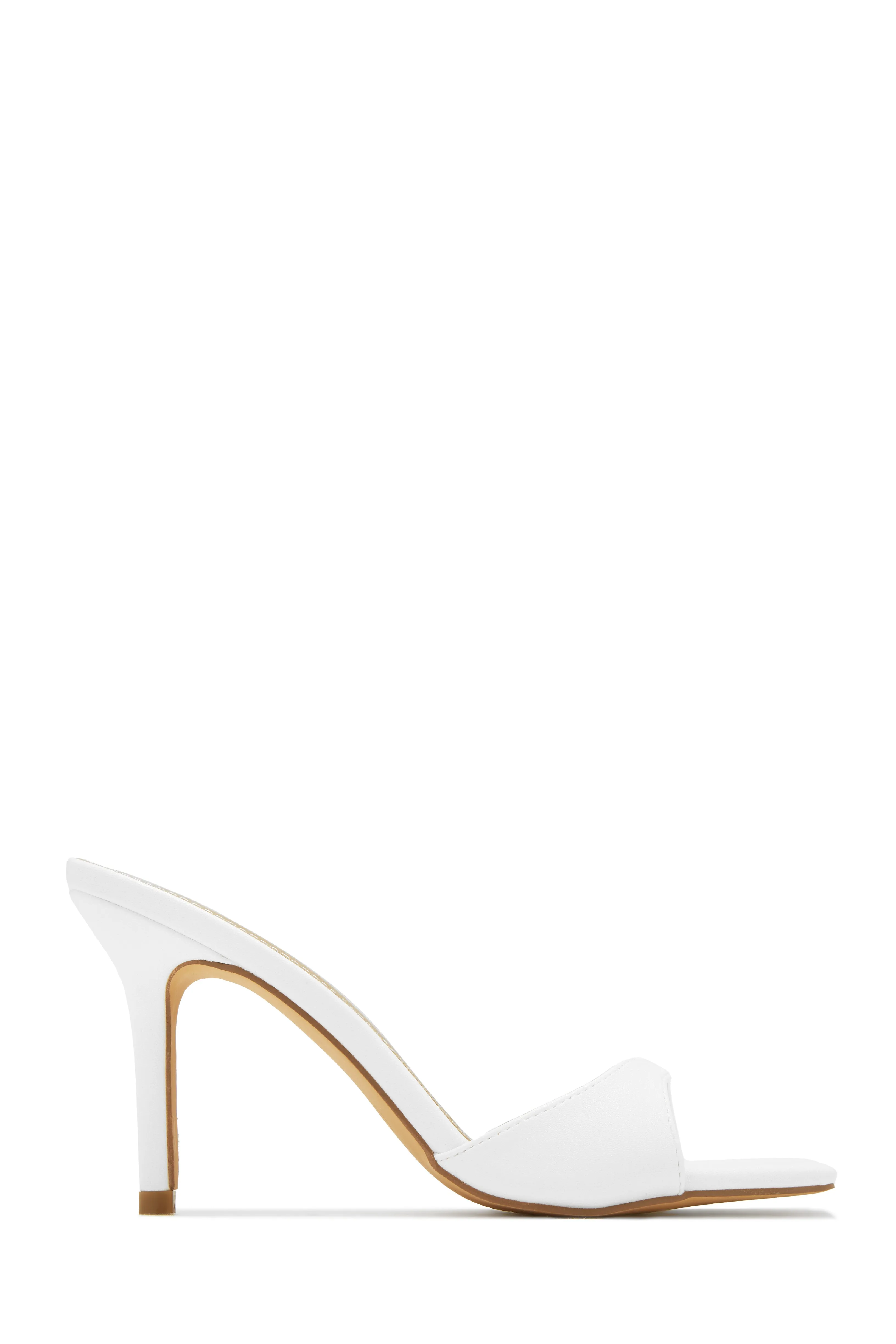 Nellie Mid Heel Mules - Black