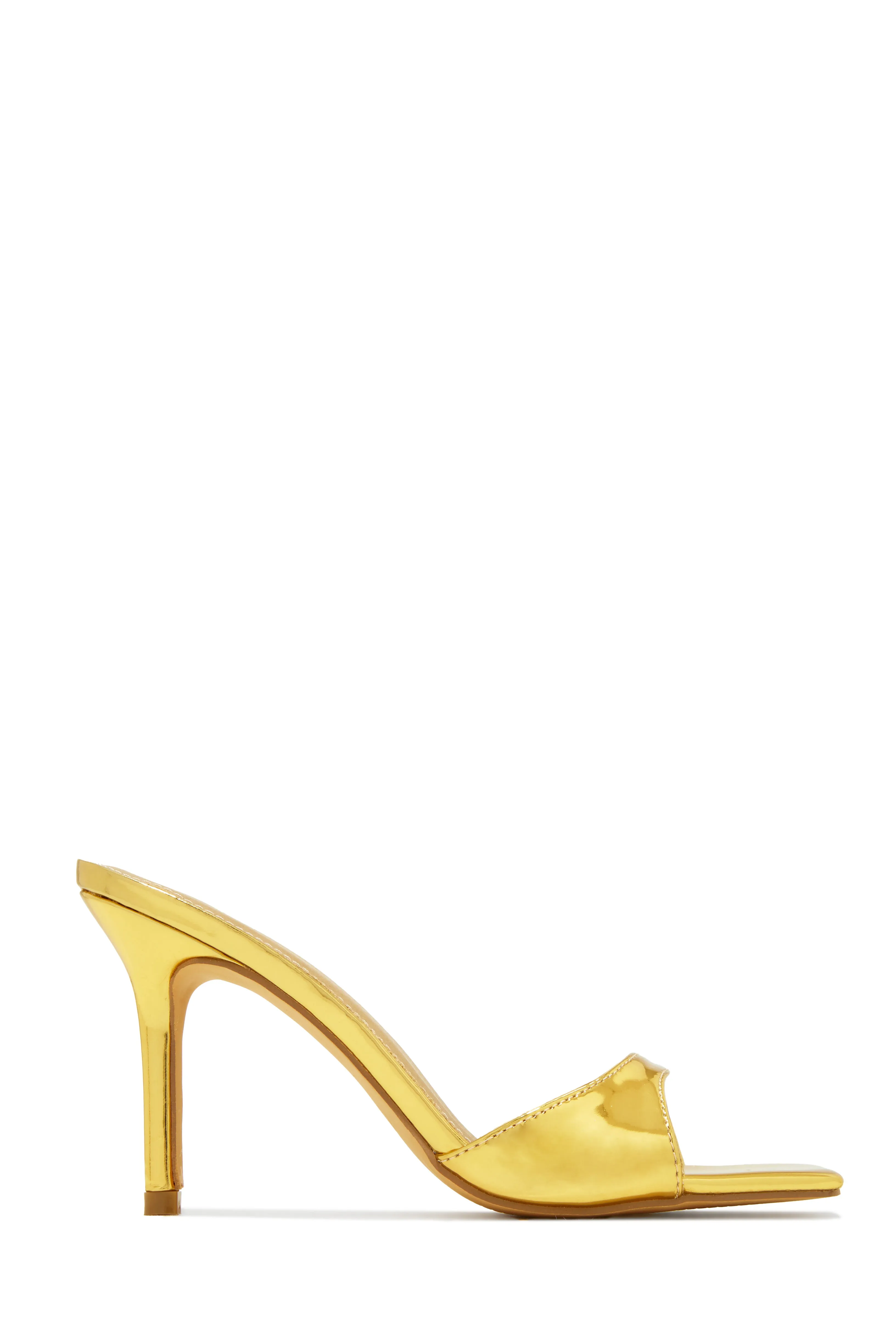 Nellie Mid Heel Mules - Black