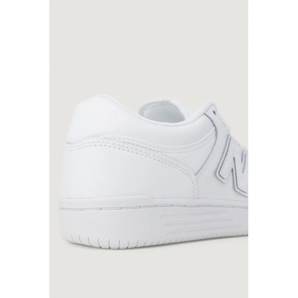 New Balance White Synthetic Leather Sneakers