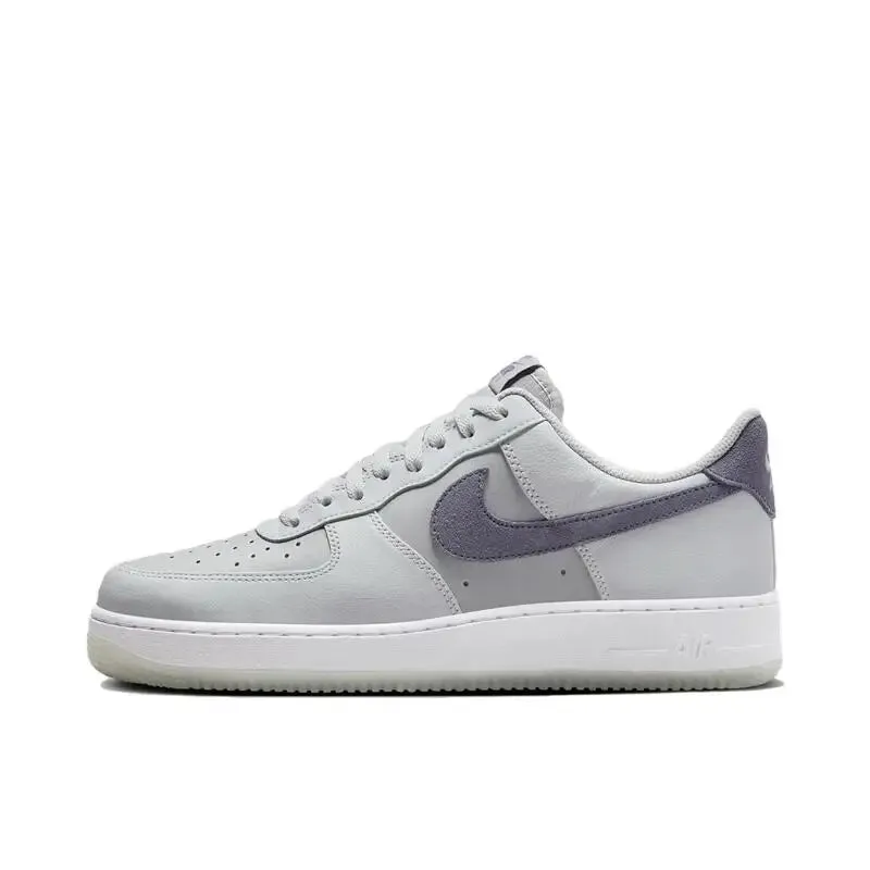 Nike Air Force 1 '07 Comfortable Sports Non-slip Low-top Sneakers Unisex Skateboarding Shoes White and Blue