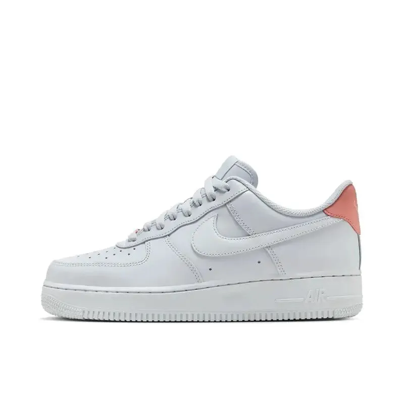 Nike Air Force 1 '07 Comfortable Sports Non-slip Low-top Sneakers Unisex Skateboarding Shoes White and Blue