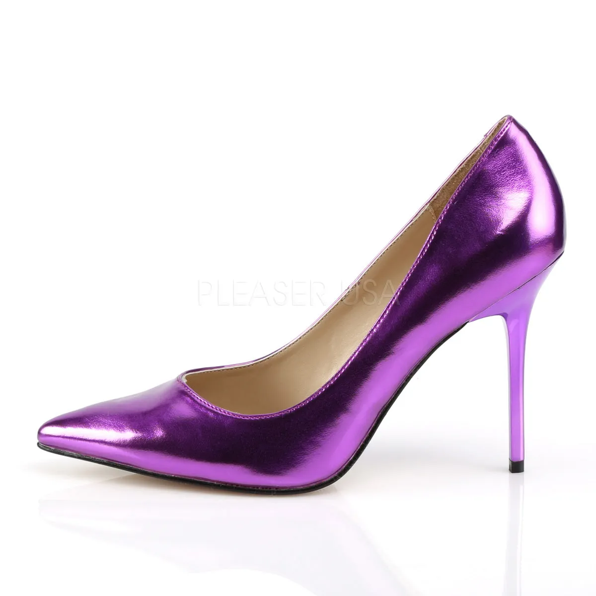 Orchid Metallic Classic Stilettos