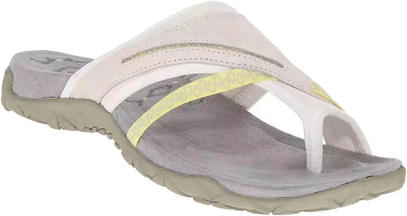 Sandals for Beach Lightweight Soft Comfort O Ring Flip Flops Splicing Trendy Ladies Sandal Shoes Vacation Flip-Flop