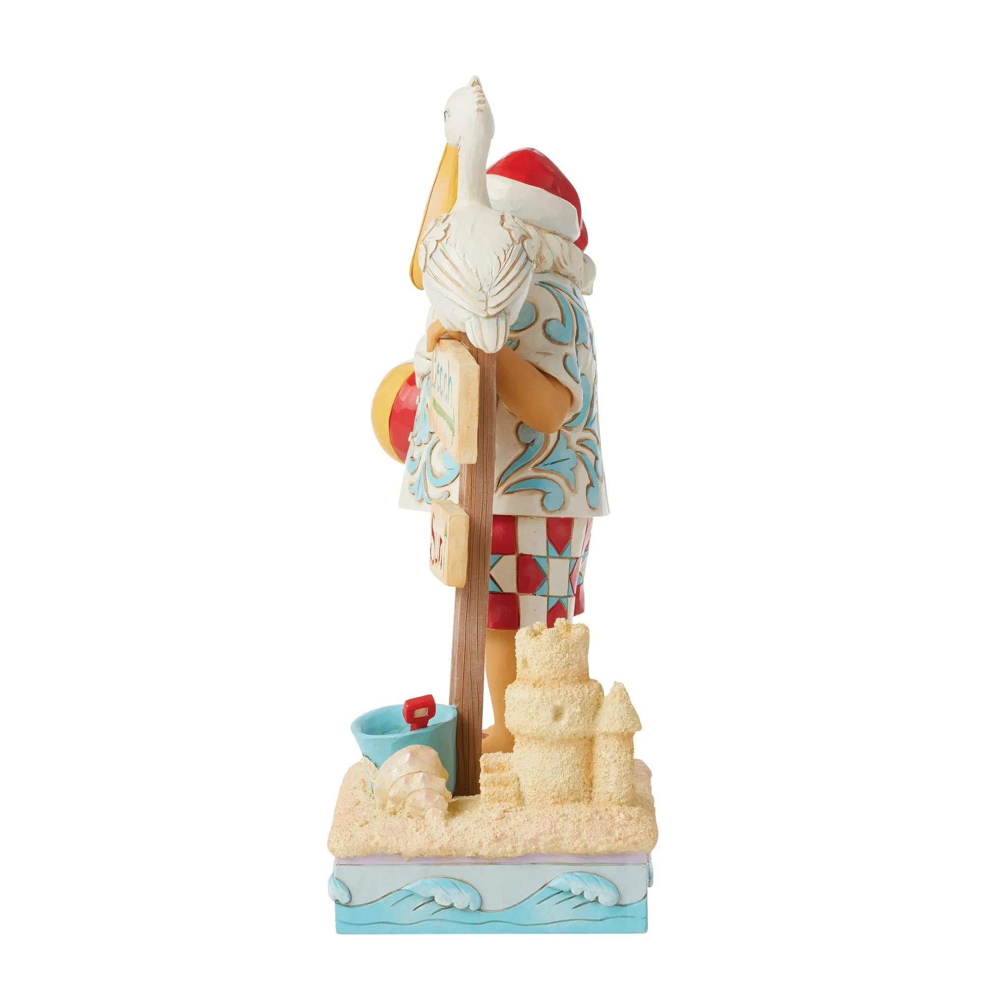 Santa with Signs and Pelican