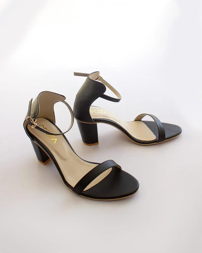 Single Strap Block Heels