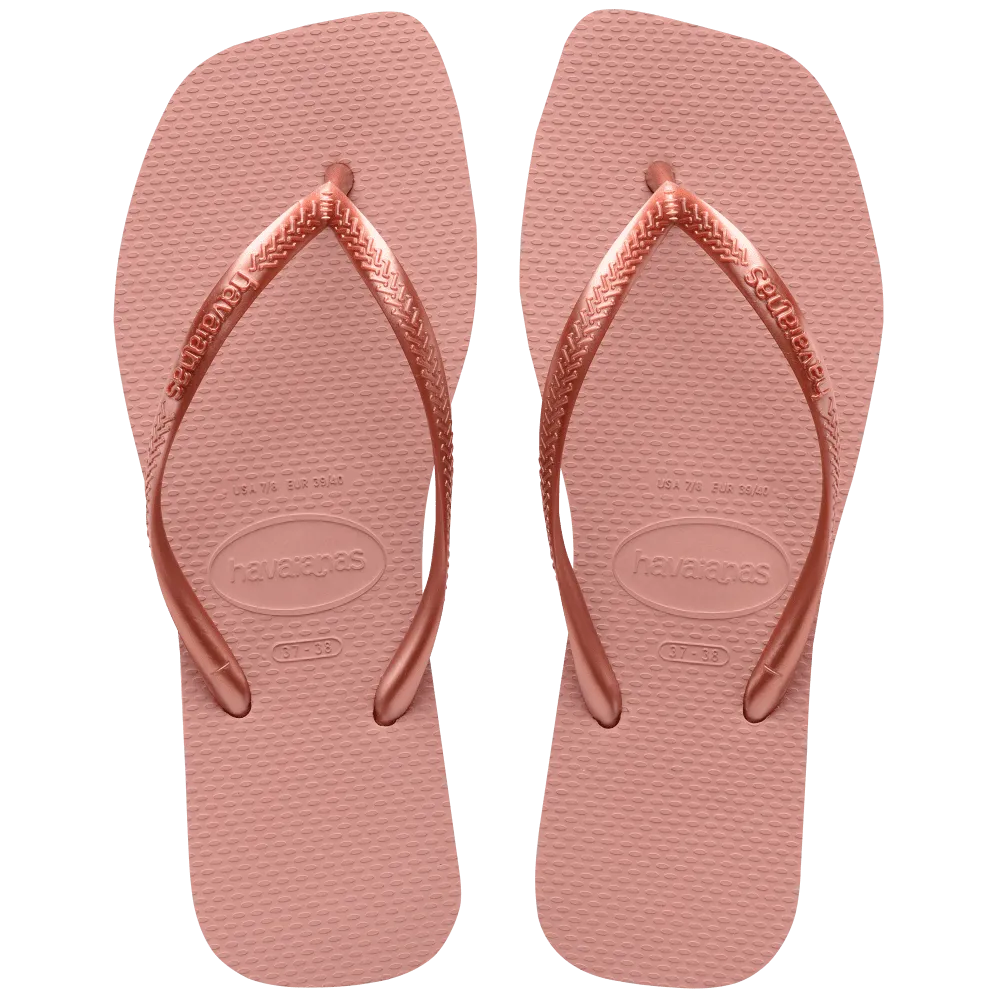 Slim Square  Flip Flops