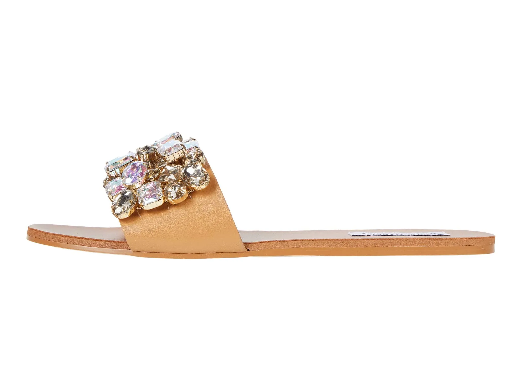 Steve Madden Women's BRIONNA Jeweled Embellished Sandals RHINESTONE (7.5, RHINESTONE)