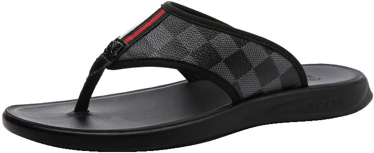 summer men's outdoor beach sandals trendy korean style flip flops with unique design