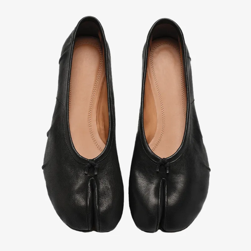 Tabi Calf Leather Ballet Flats