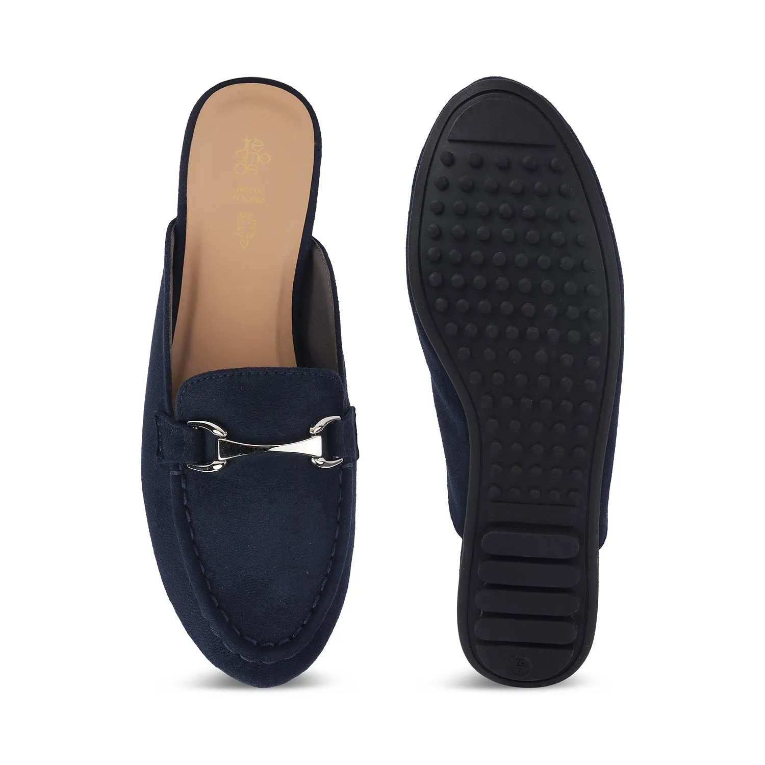Tresmode Aflip Blue Women's Dress Mules