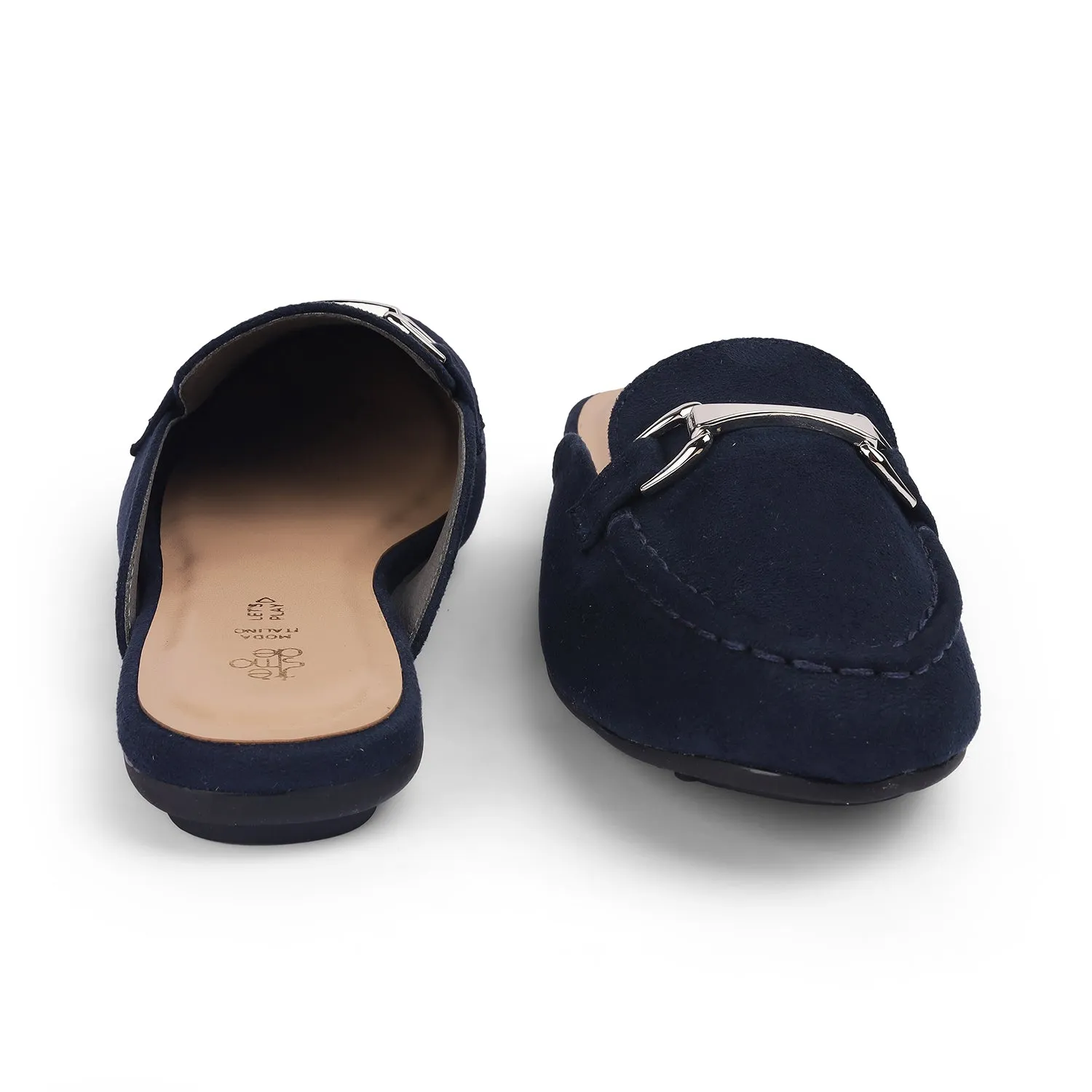 Tresmode Aflip Blue Women's Dress Mules