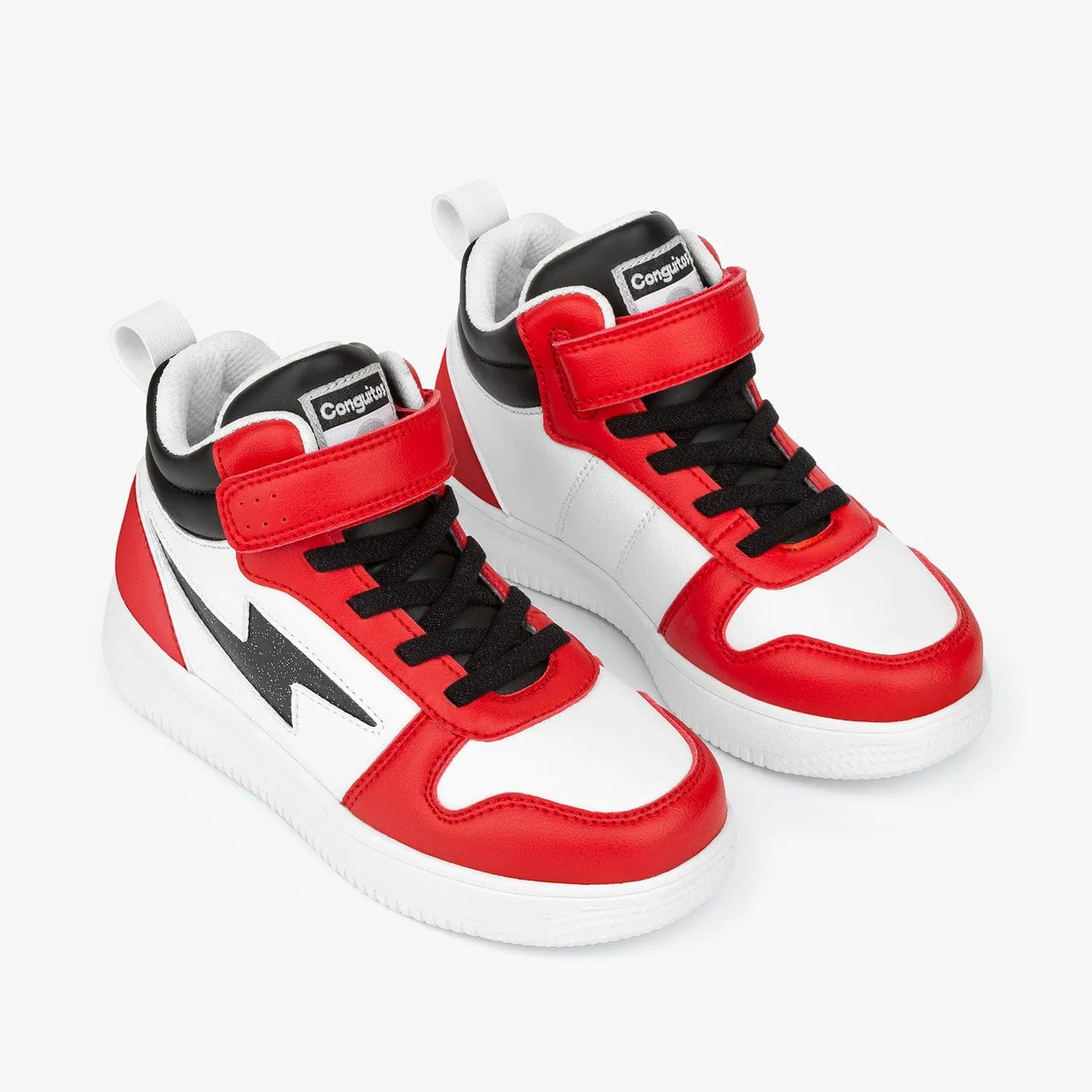 Unisex Red With Lights Hi-Top Sneakers Napa