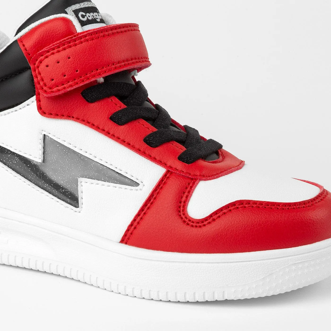 Unisex Red With Lights Hi-Top Sneakers Napa