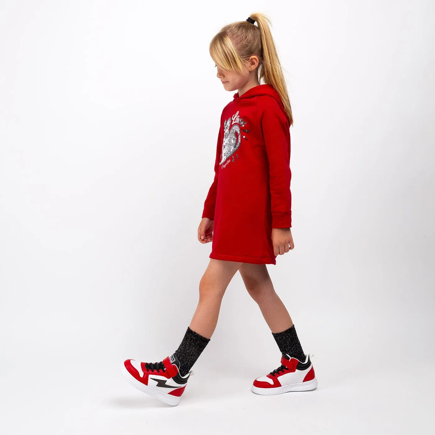 Unisex Red With Lights Hi-Top Sneakers Napa