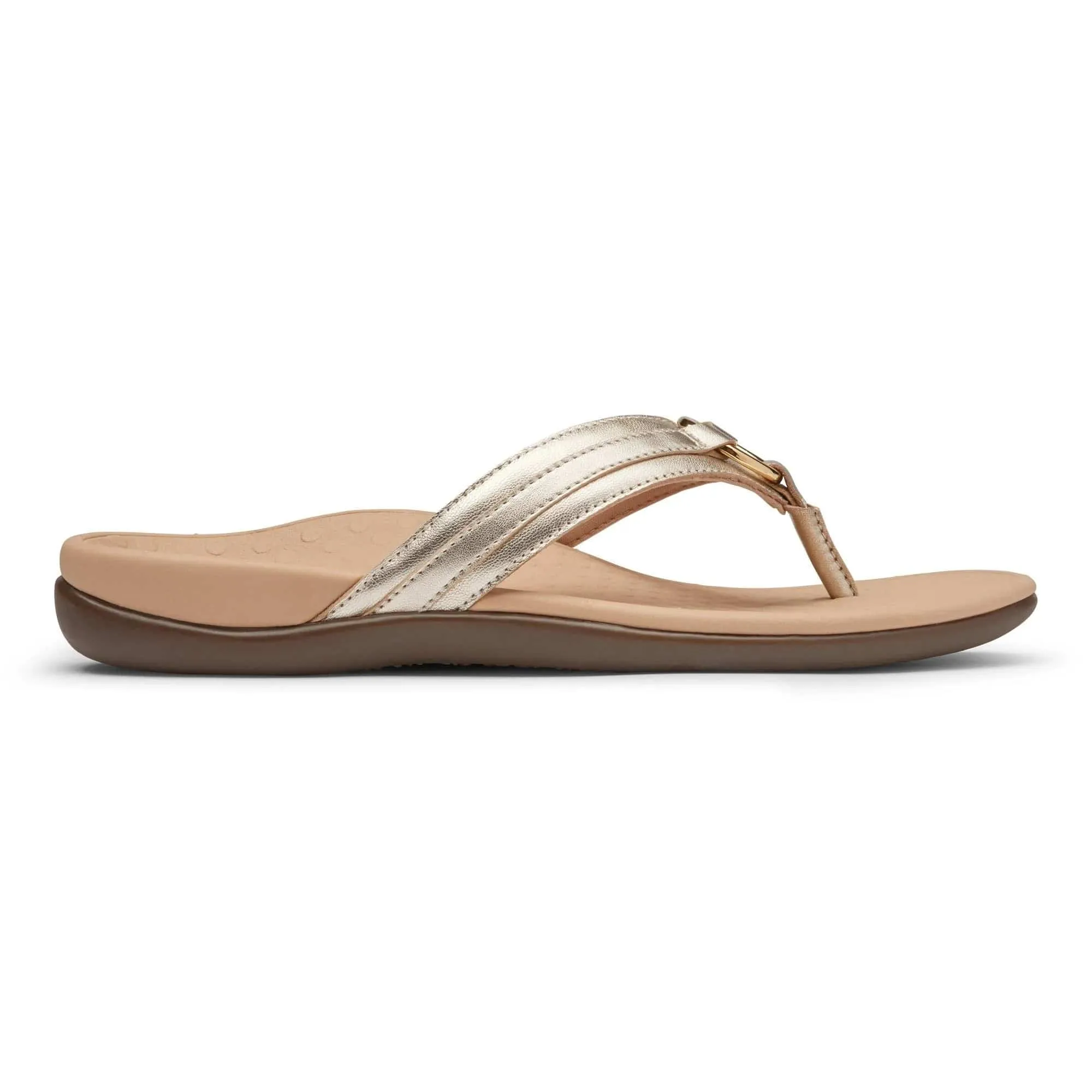 Vionic Women's Aloe Flip Flops- Champagne
