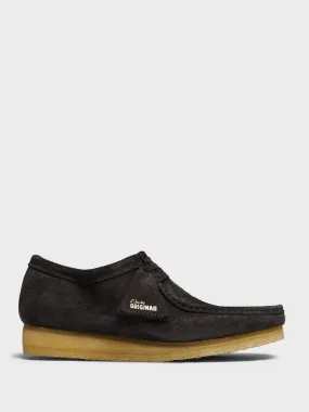 Wallabee Shoes in Brown Slate Suede