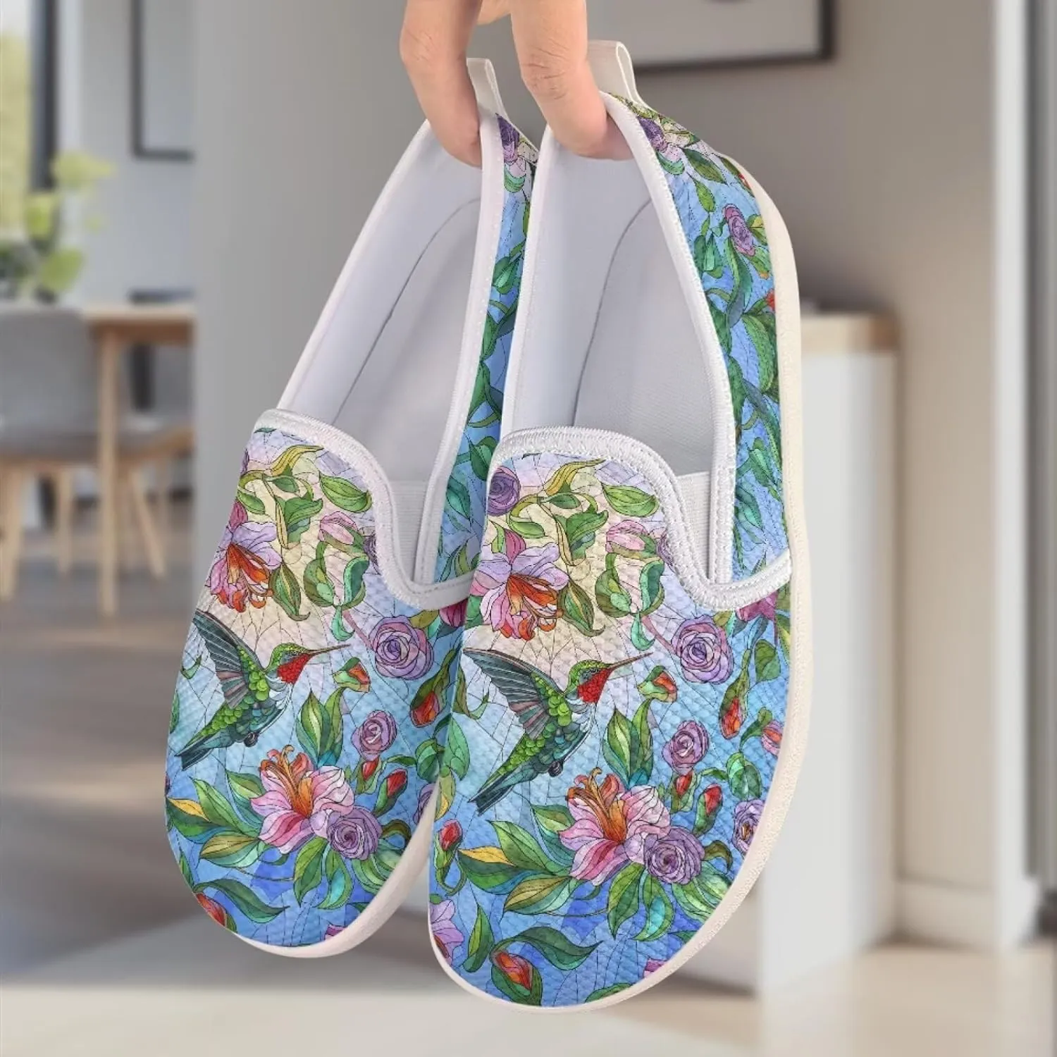 Women's Hummingbird Mesh Outdoor Flats Shoes Wedding Loafer Breathable Dress Work Business Shoes