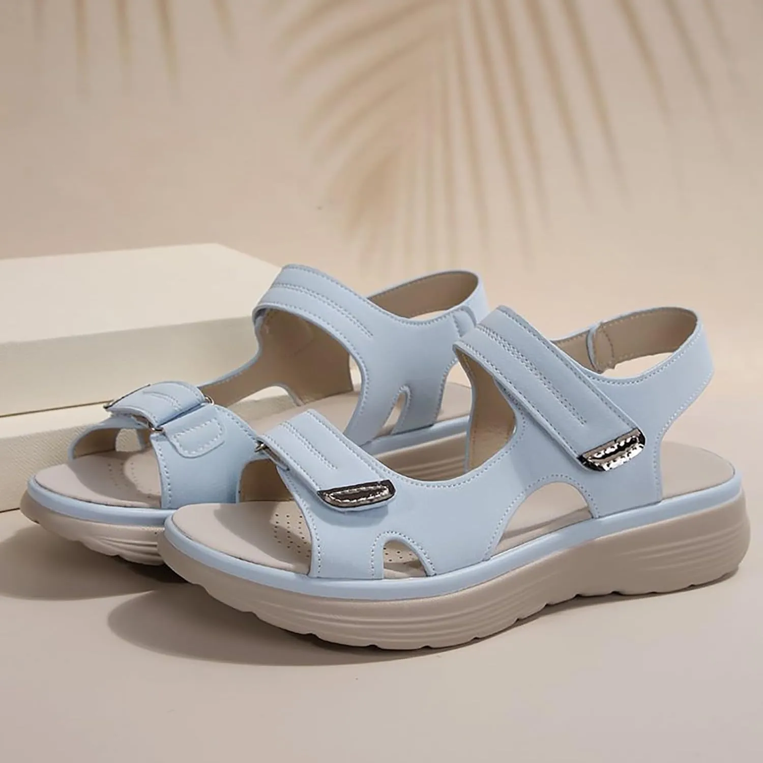 Womens sandals comfortable Summer Sport Sandals with Arch Support Comfortable Walking Ankle Strap Sandals