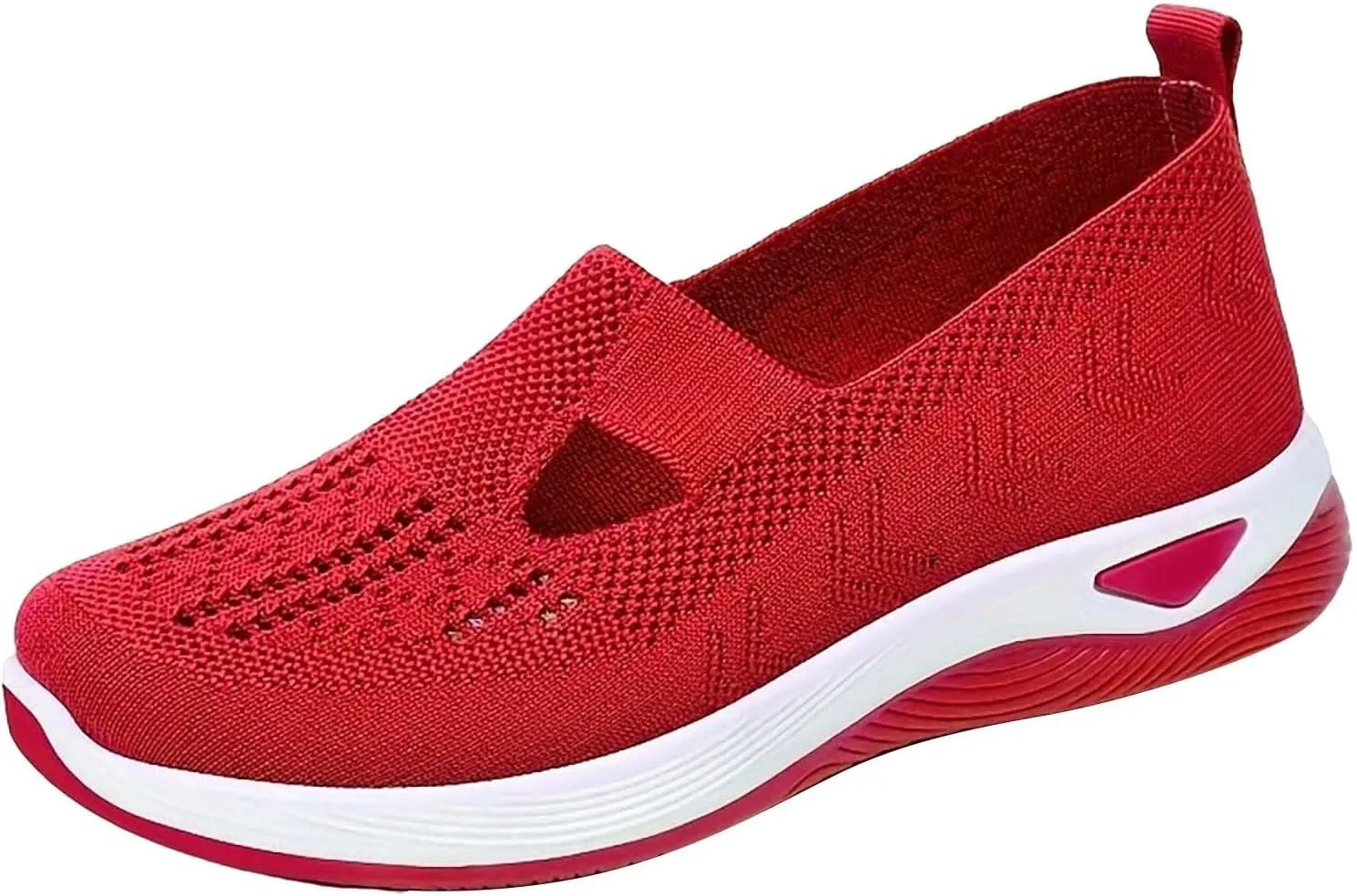 Women's Woven Orthopedic Breathable Soft Shoes Slip On Shoes Women Food Service Women Shoes Casual Black Sneakers Waterproof Tennis Shoe White Loafers